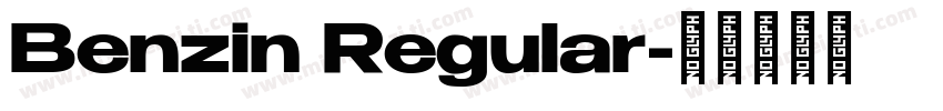 Benzin Regular字体转换